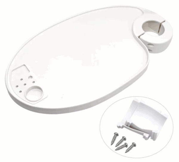 Bandeja dental porta scaler, multiproposito ovalada